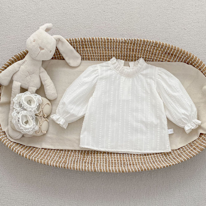 【73-120】フリルスタンドカラープルオーバー