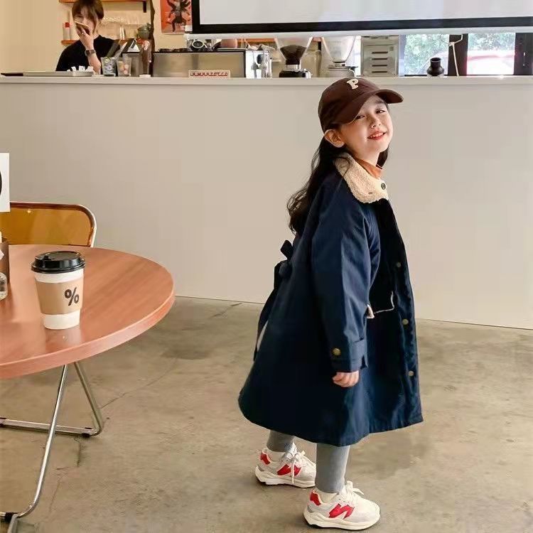 【100-150】ボアデザインロングコート