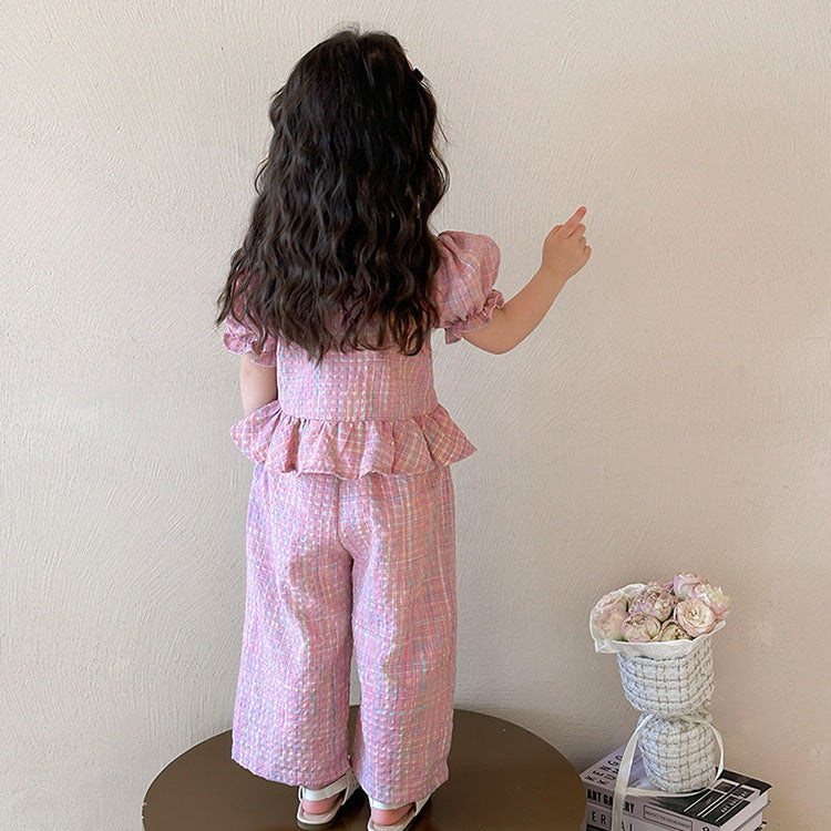 【90-140】マルチカラーチェックセットアップ