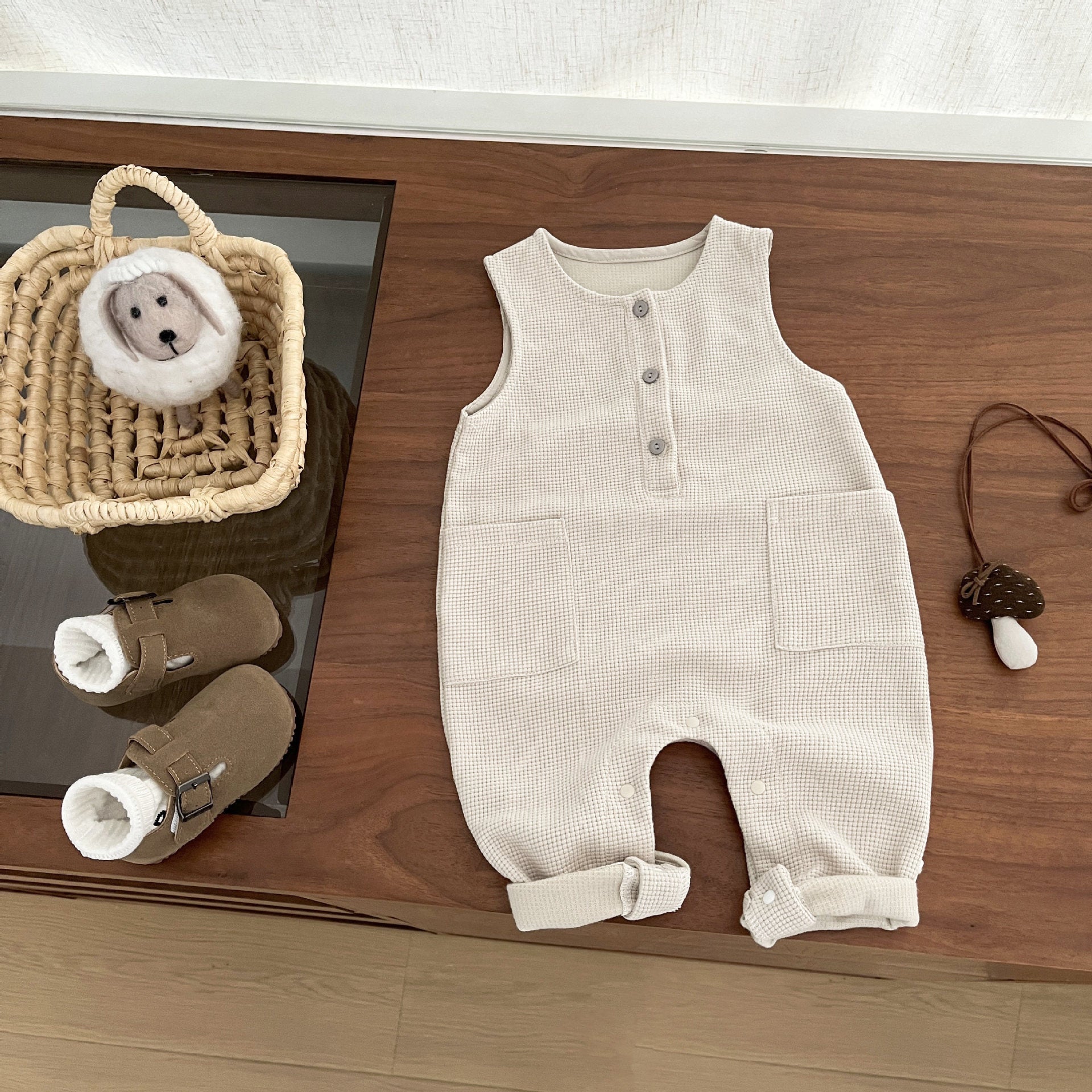 ロンパース・カバーオール CARAMEL Narcissus Baby Romper 6M ロンパース・カバーオール CARAMEL Narcissus Baby Romper 6M