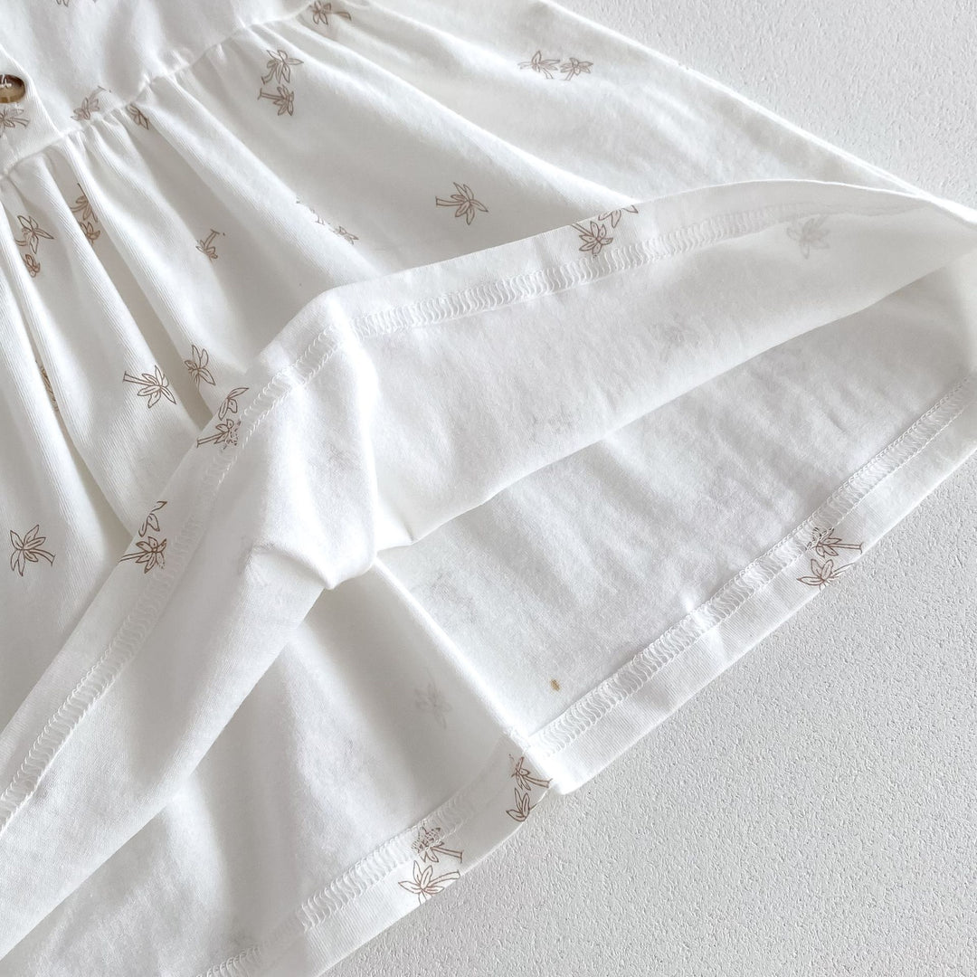 【80-130】パームツリー半袖ワンピース