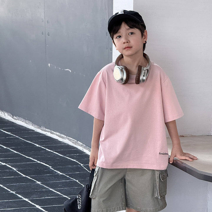 【90-150】バックタグデザインTシャツ
