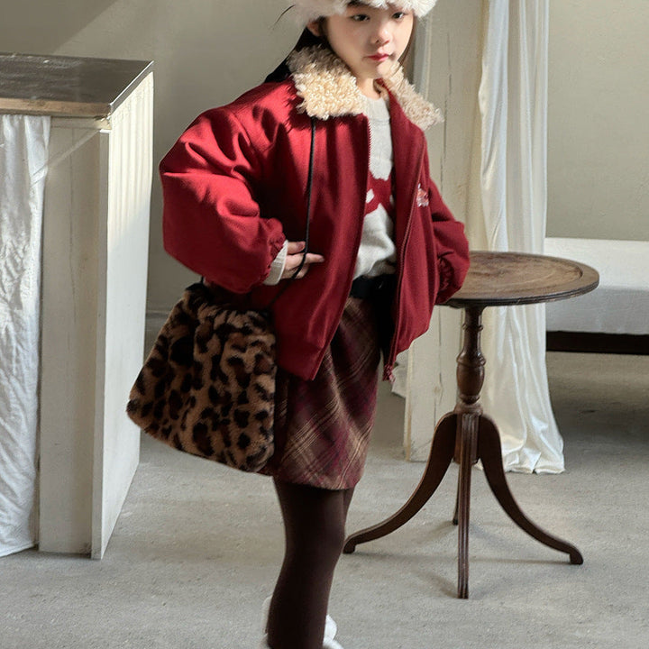 【90-150】ショルダーボタンニットトップス