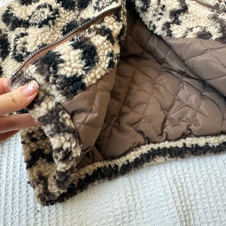 【90-140】パターンプリントボアジャケット