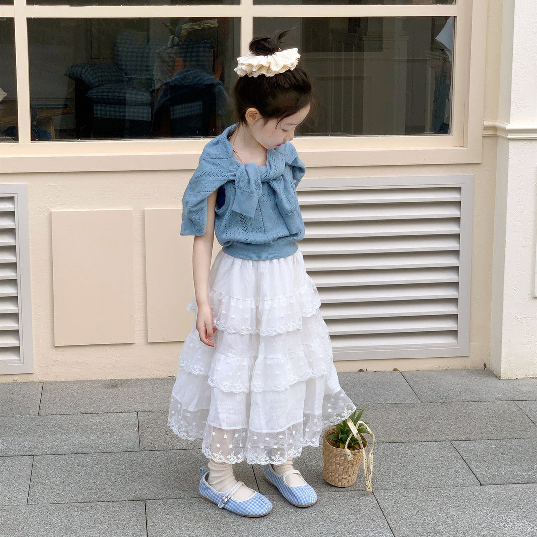 【90-140】レースティアードスカート