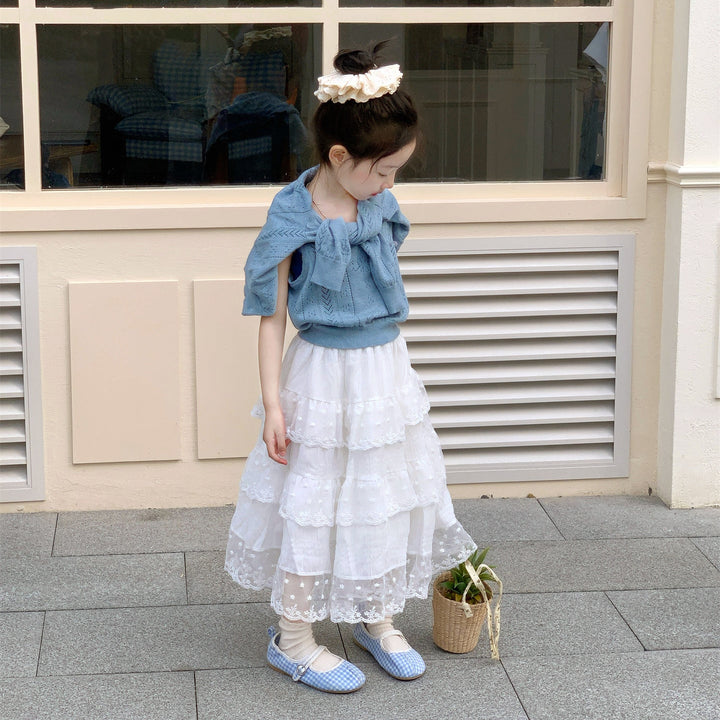 【90-140】レースティアードスカート