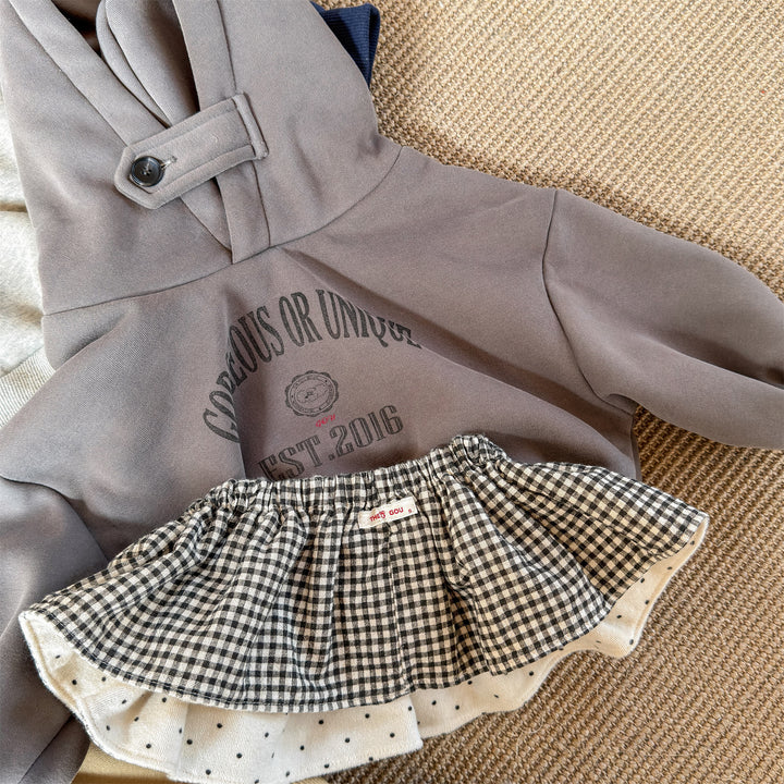 【80-130】ロゴプリントフーディートレーナー