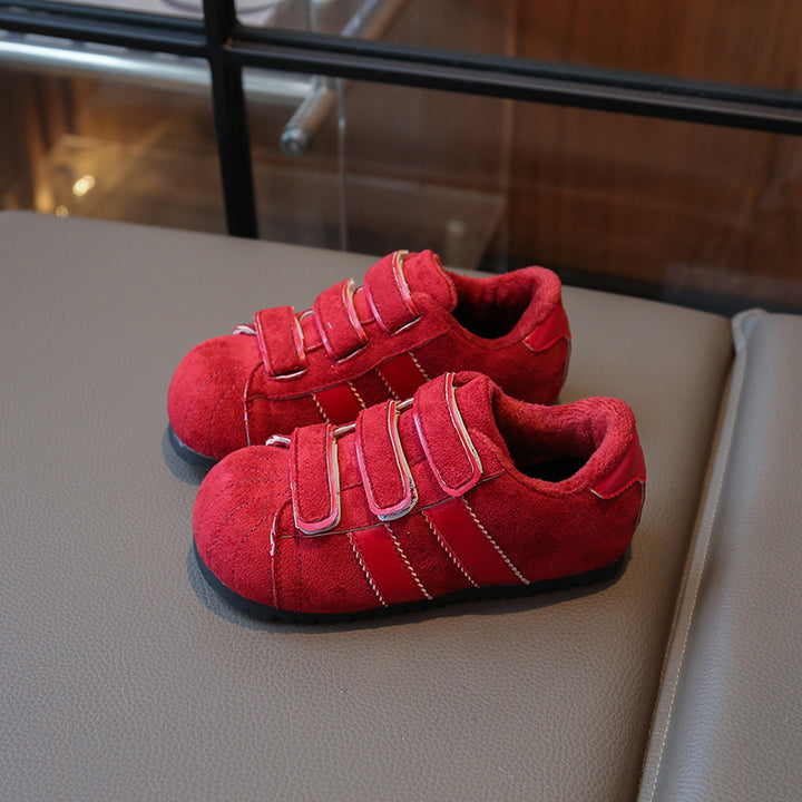 【14.5-20.5】ラインデザインベルクロスニーカー