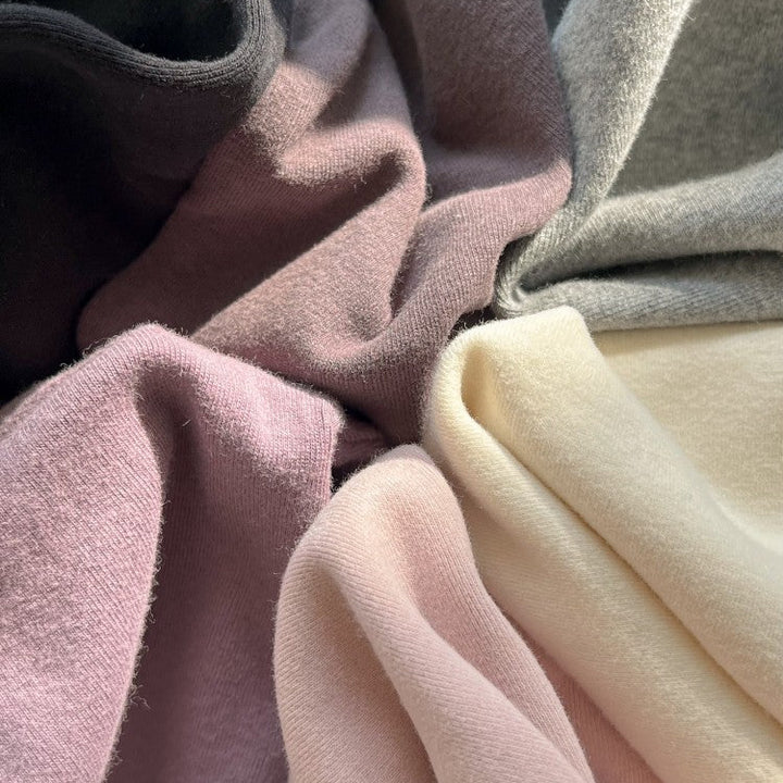 【90-150】ハイネックシンプル長袖カットソー