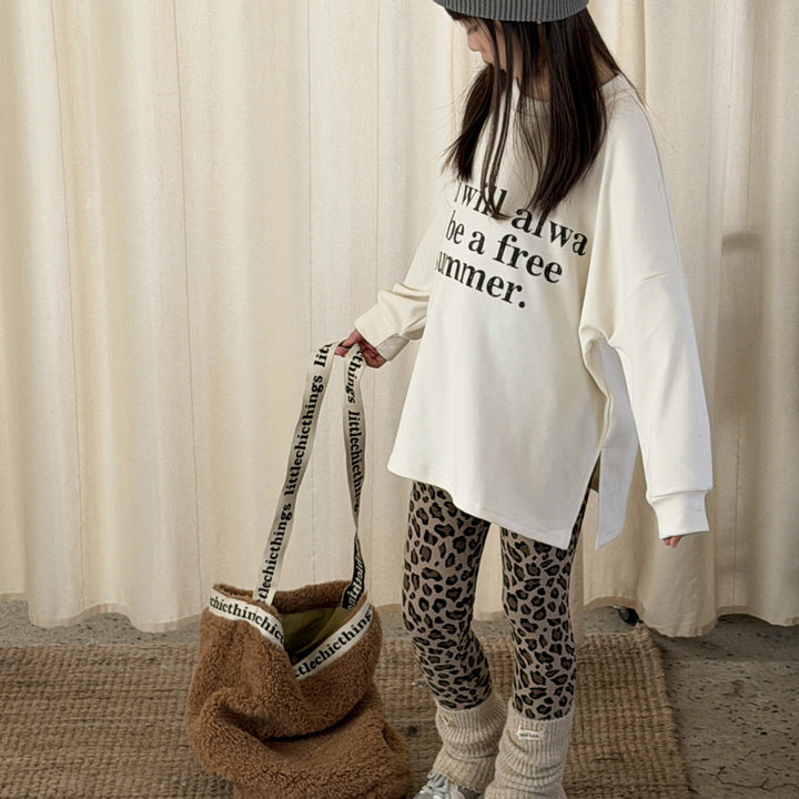 【100-150】レオパード柄レギンス