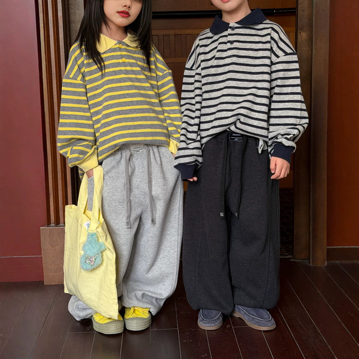 【100-150】カジュアルルーズワイドパンツ