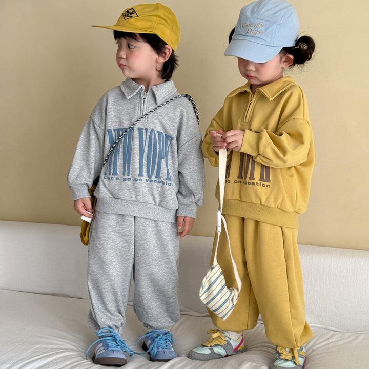 【80-150】NEW YORKハーフジップセットアップ