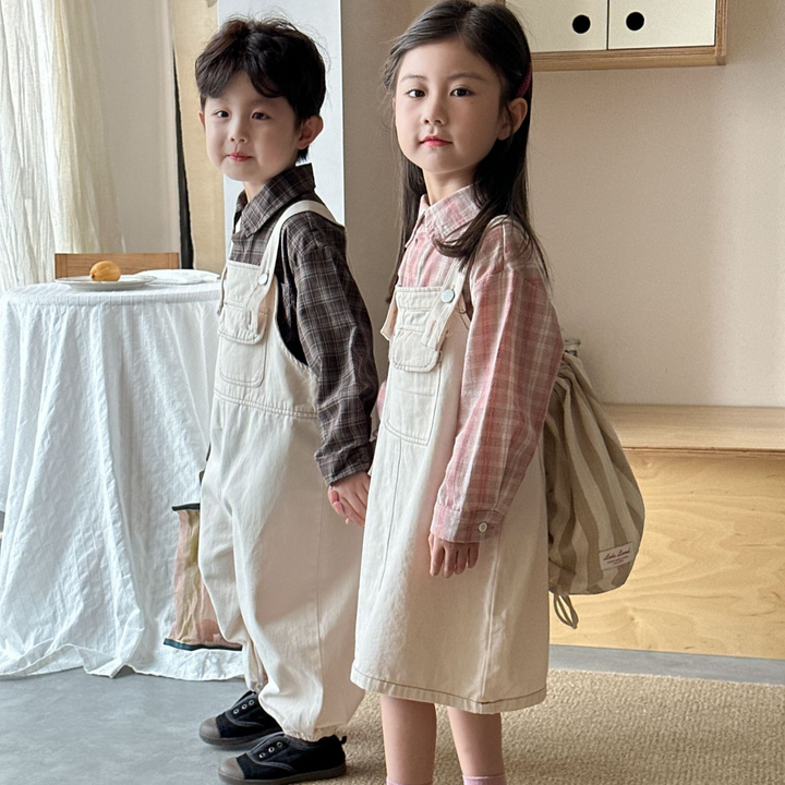 【80-150】カジュアルサロペットパンツ