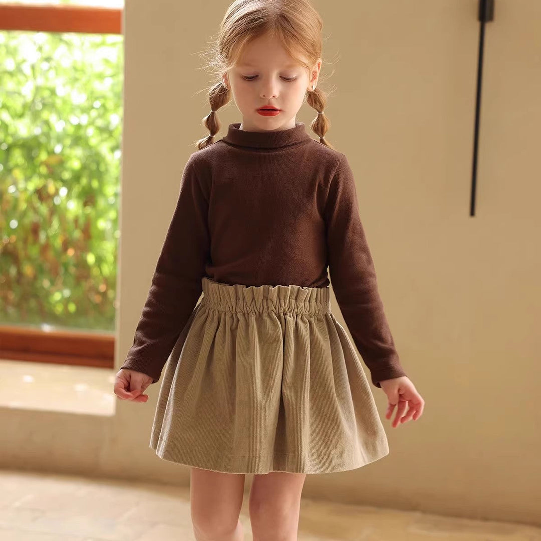 【110-150】ウエストギャザーコーデュロイスカート