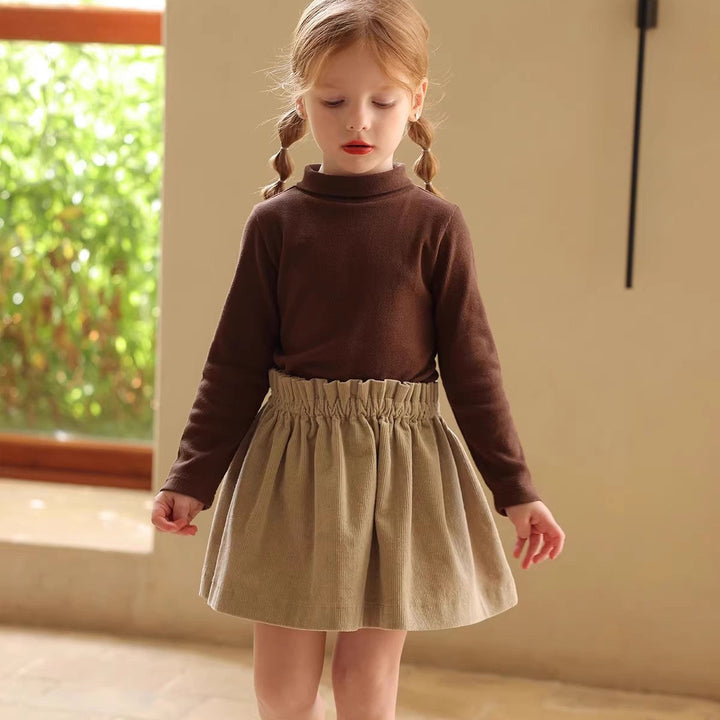 【110-150】ウエストギャザーコーデュロイスカート