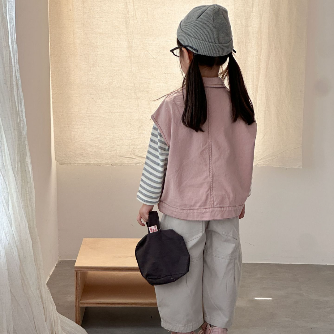 【80-150】襟付きワークベスト
