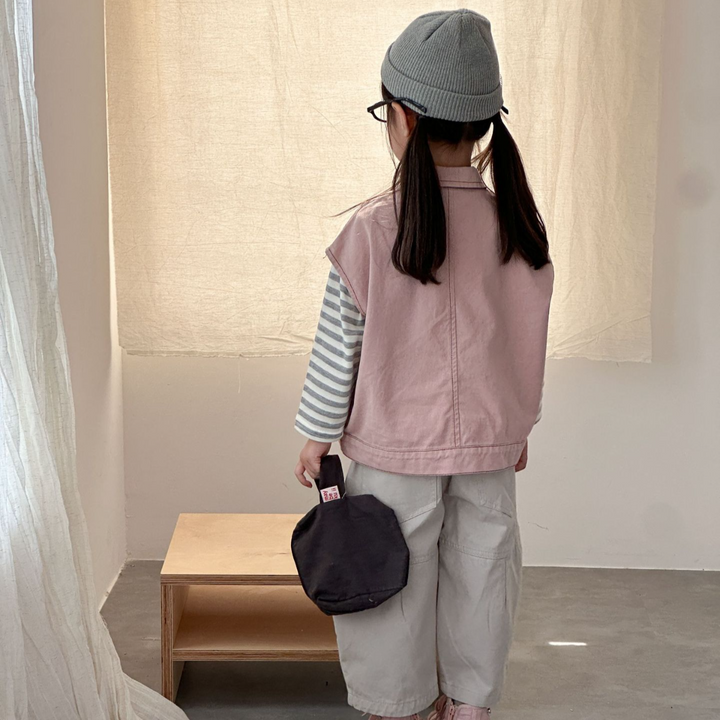 【80-150】襟付きワークベスト