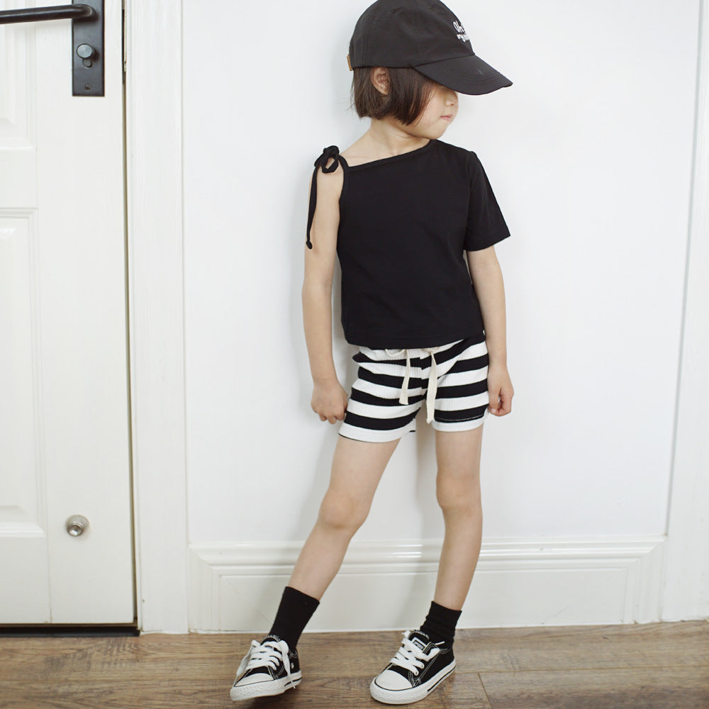 【90-150】ワンショルダーTシャツ