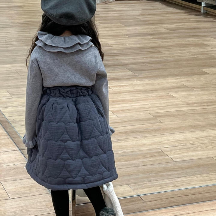 【90-120】ラッフルカラーフリルトップス