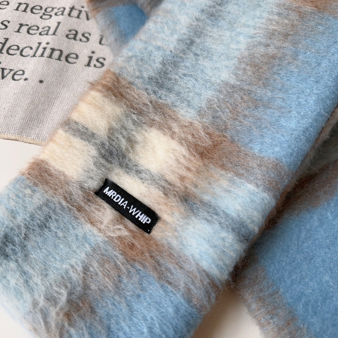 【90-140】マフラー×ラウンドカラーショートコートセット