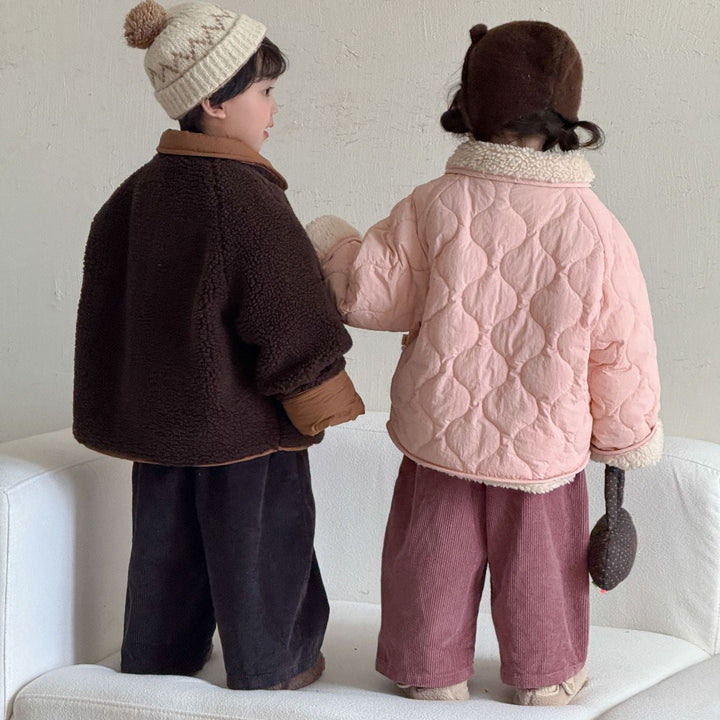 【80-150】コーデュロイワイドパンツ
