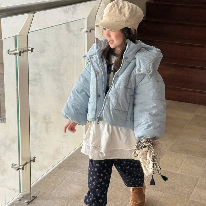 【80-130】フード付き中綿ジャケット