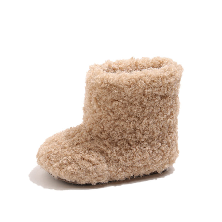 【13.5-21.0】ふわもこショートブーツ