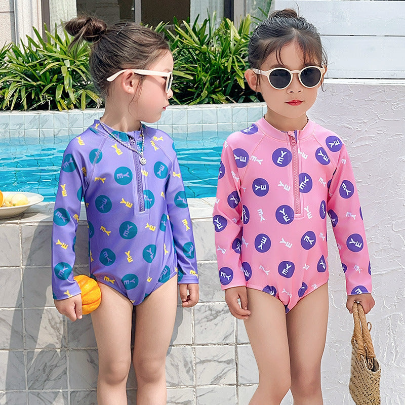 【90-140】ロゴデザインスイムウェア