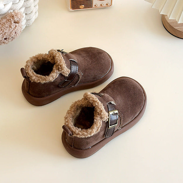 【14.0-21.5】ベルトデザインアンクルブーツ