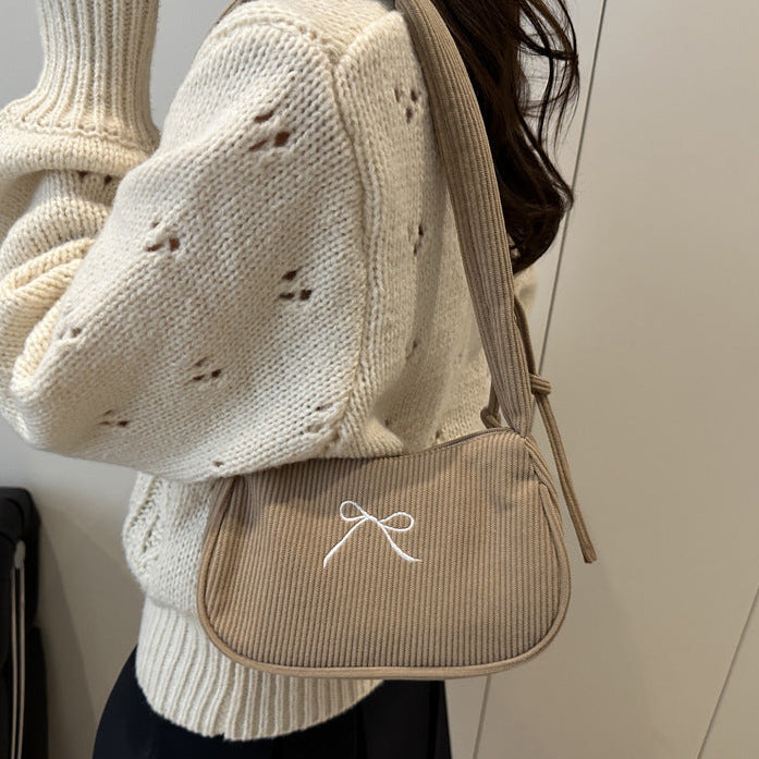 リボンデザインショルダーバッグ