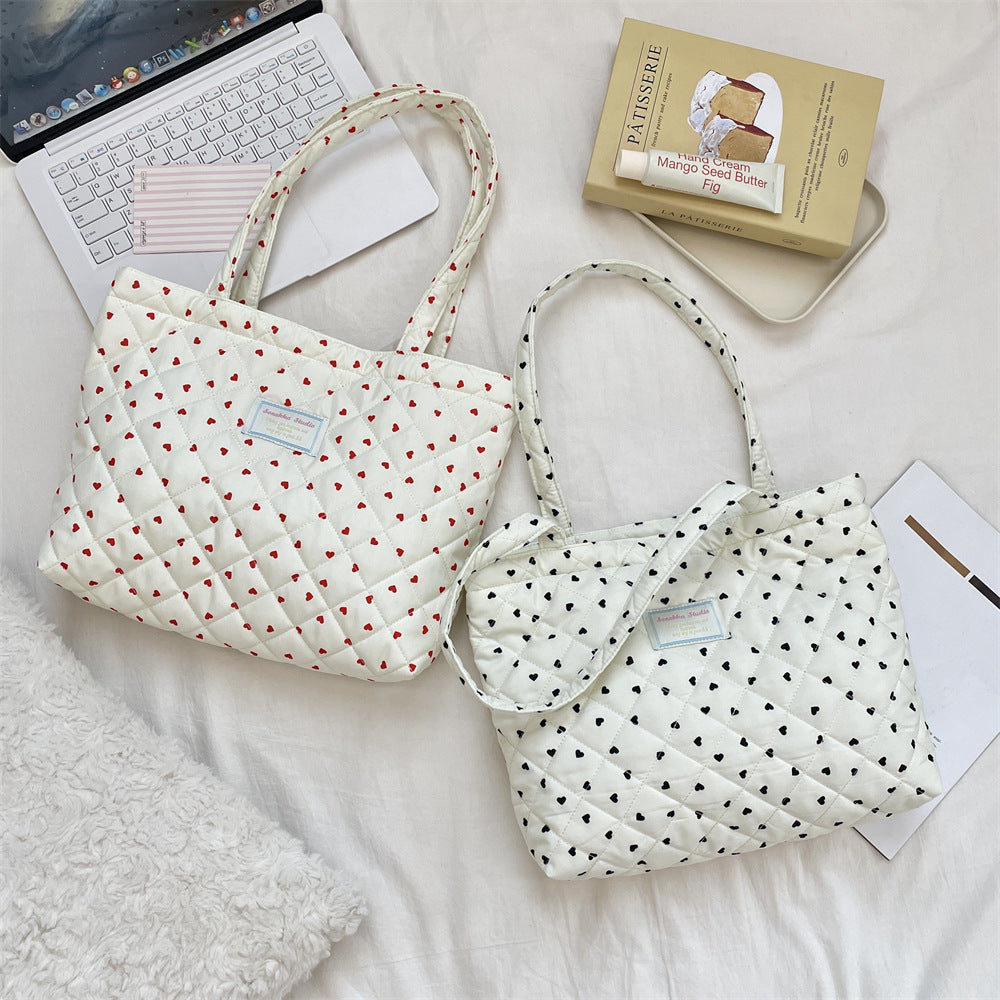 総柄キルティングバッグ