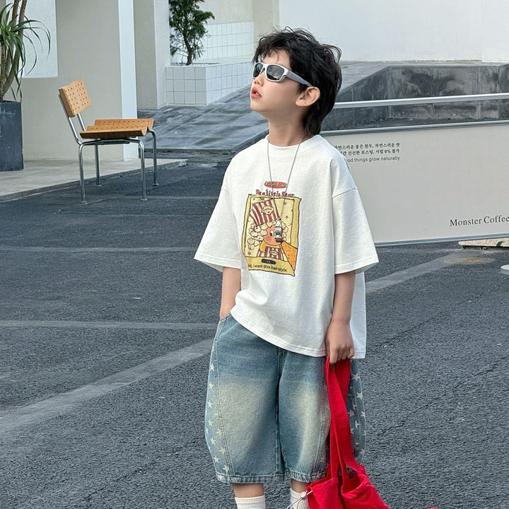 【90-150】プリントデザインTシャツ