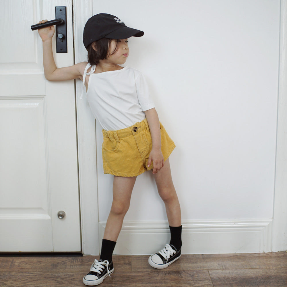 【90-150】ワンショルダーTシャツ