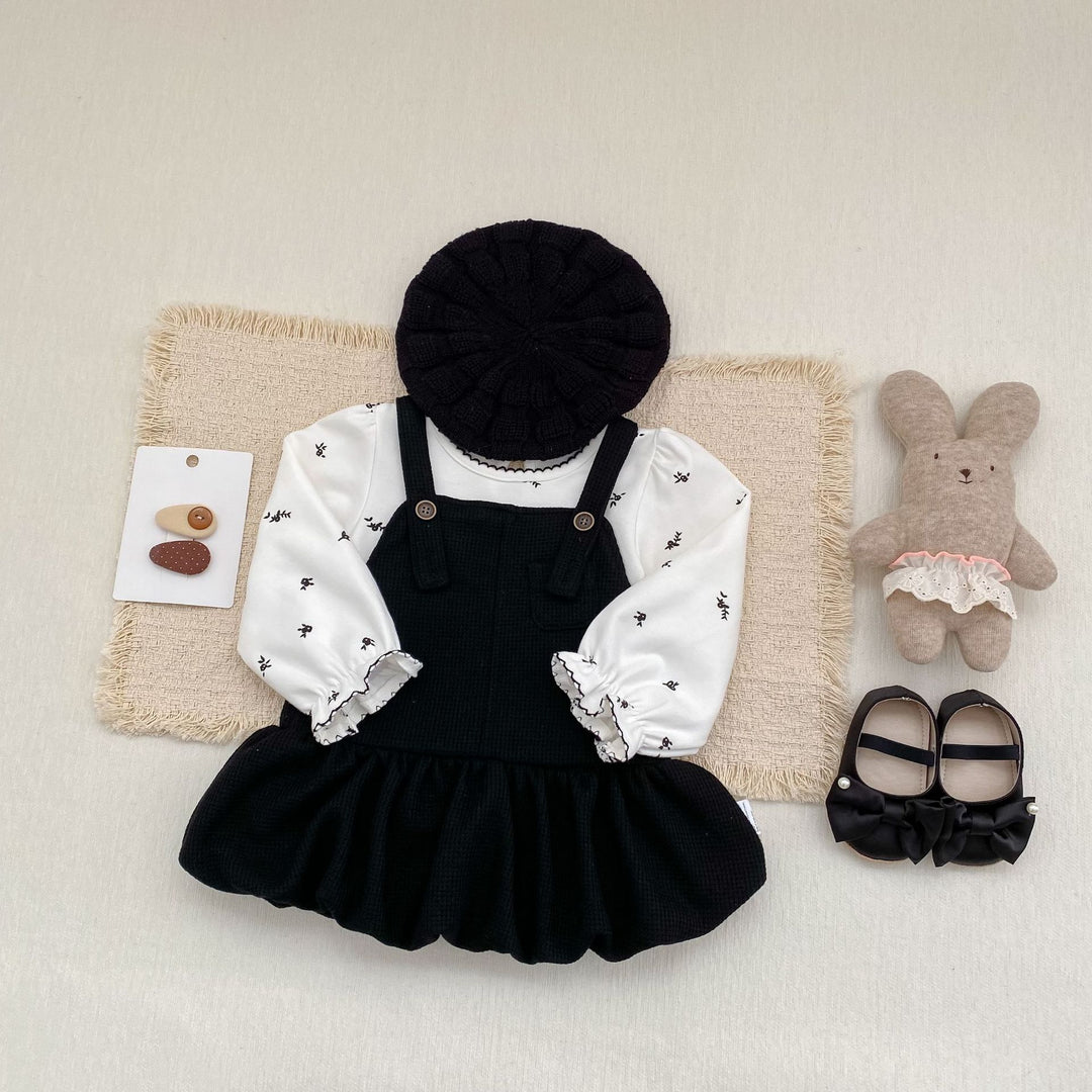 【73-110】裾バルーンサロペットスカート