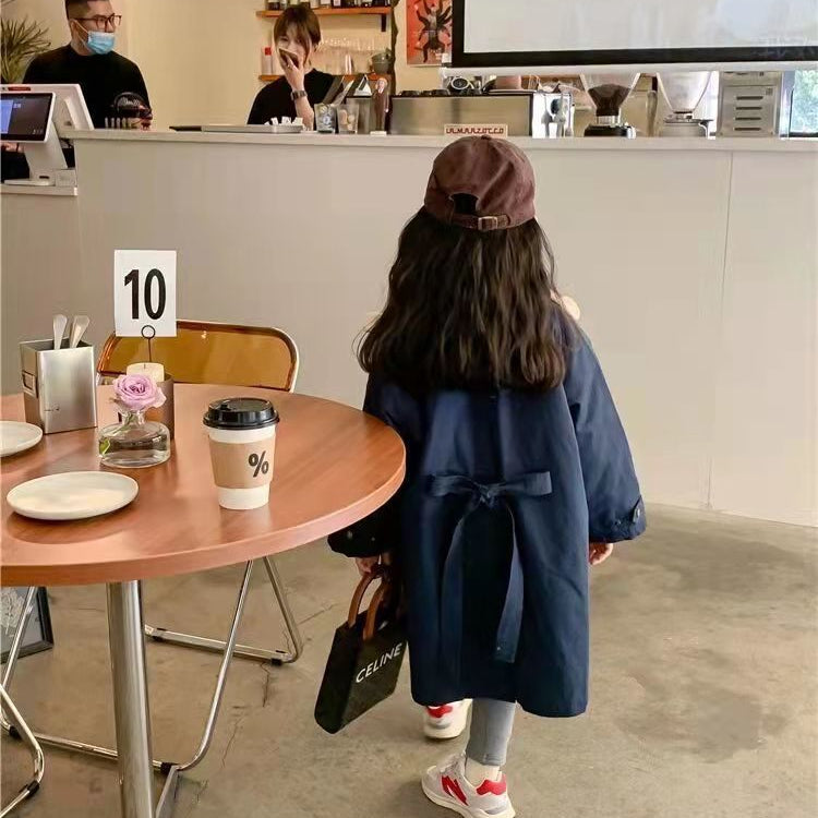 【100-150】ボアデザインロングコート