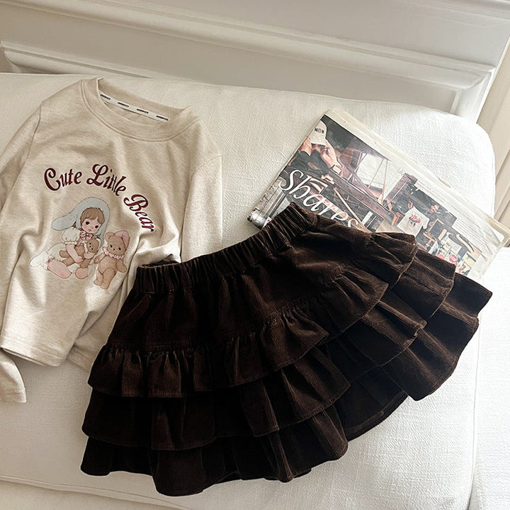 【90-150】ティアードミニスカート