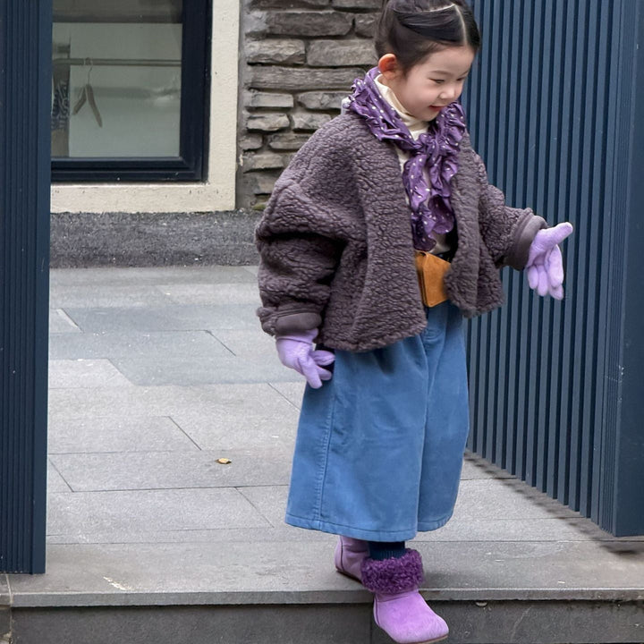 【90-140】シンプルガウチョパンツ