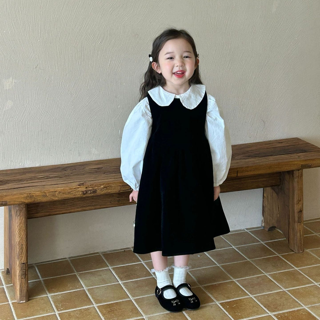 【90-140】フレアノースリーブワンピース