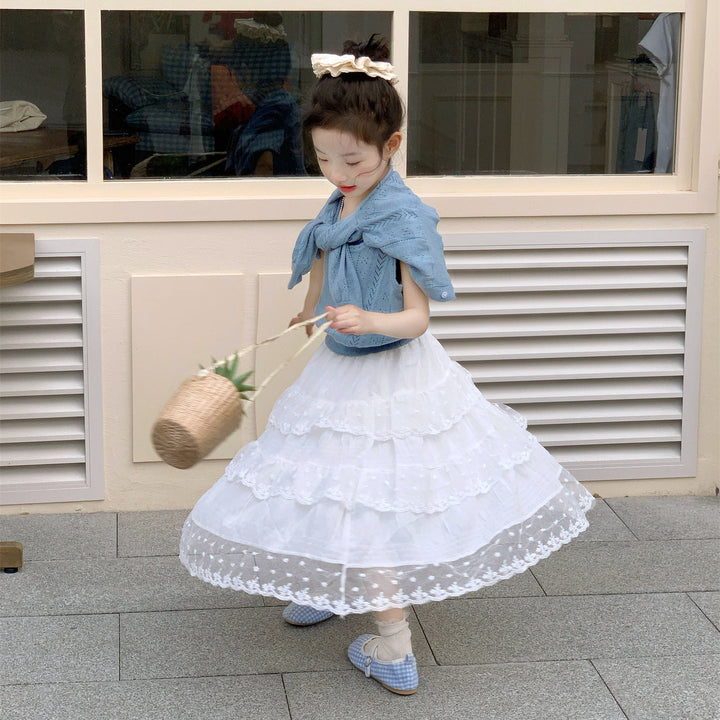 【90-140】レースティアードスカート