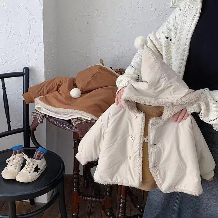 【73-100】フード付き裏ボアジャケット