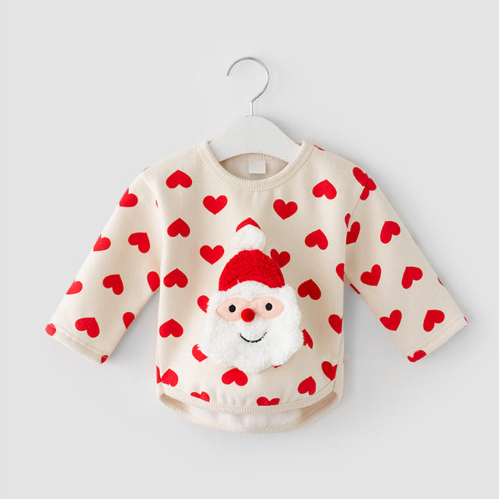 【73-100】サンタモチーフトレーナー