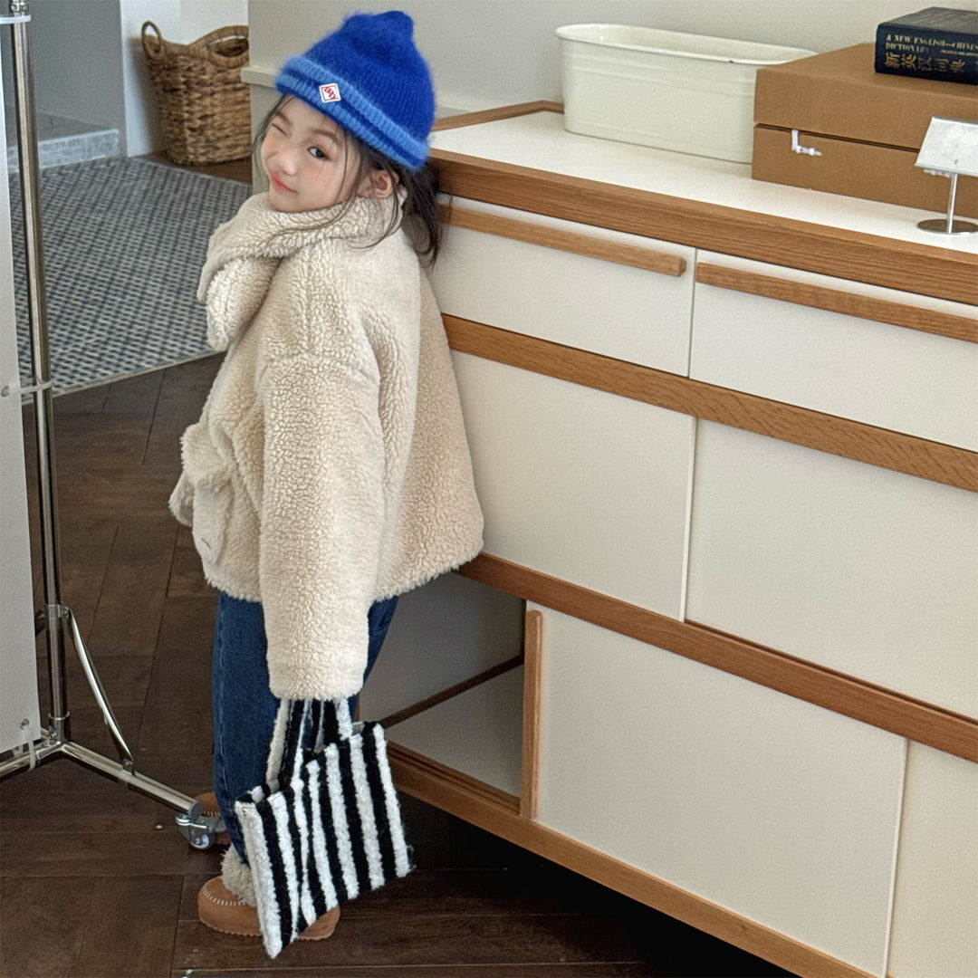 【80-130】マフラー付きボアジャケット