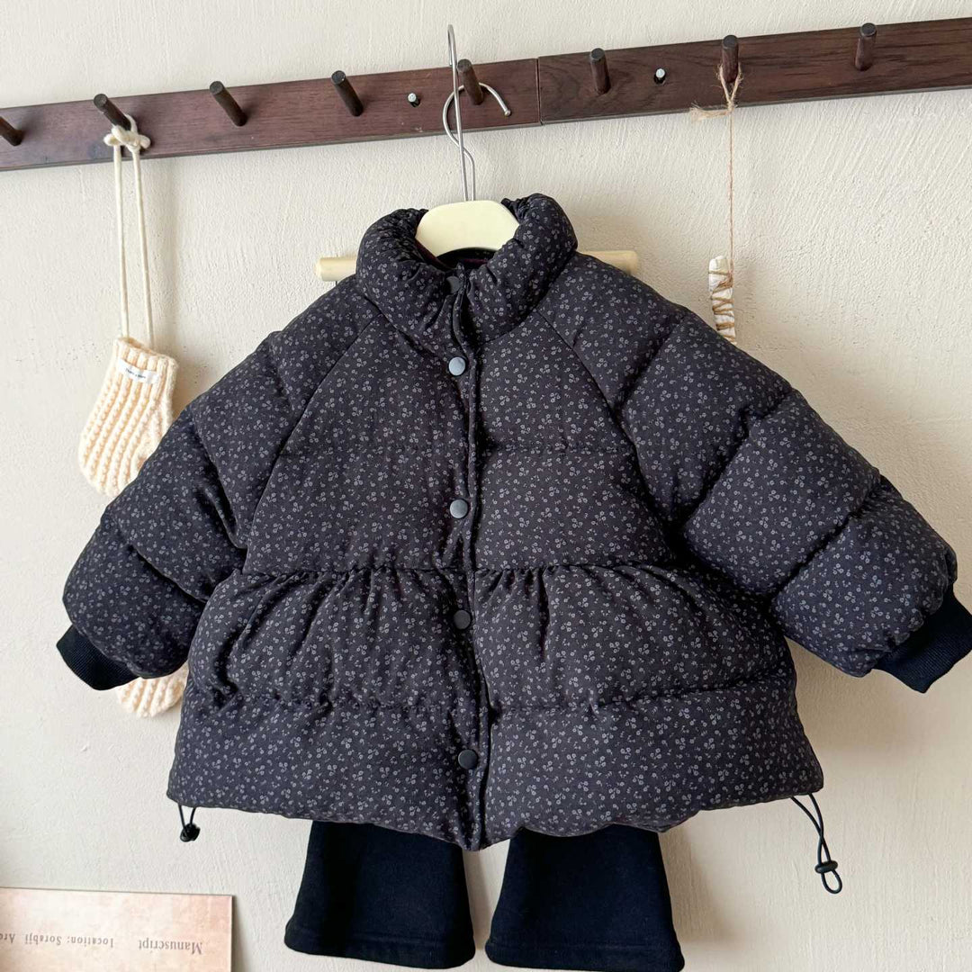 【90-140】小花柄パデッドジャケット