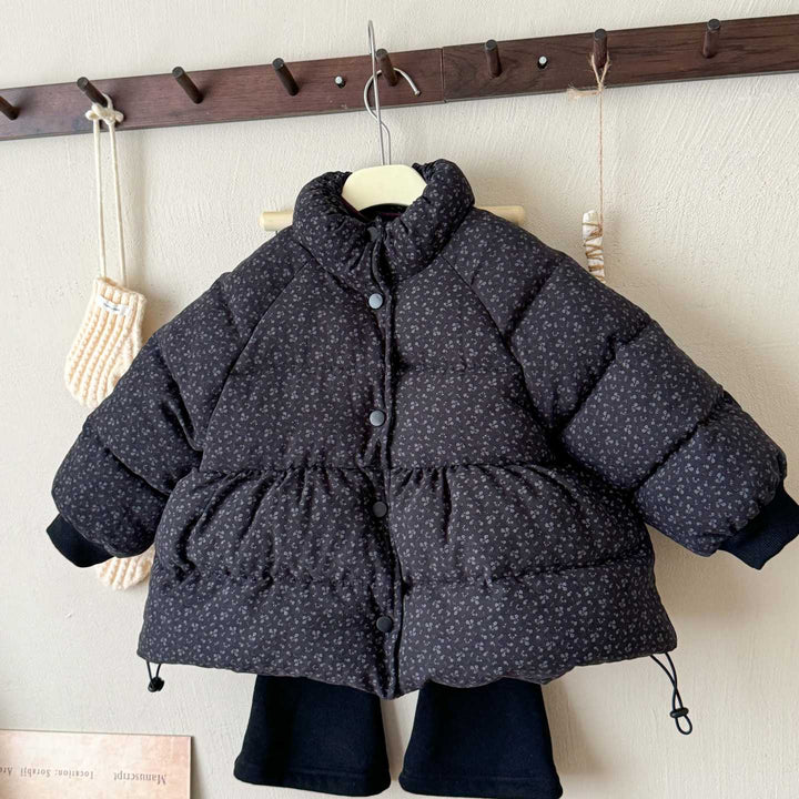 【90-140】小花柄パデッドジャケット