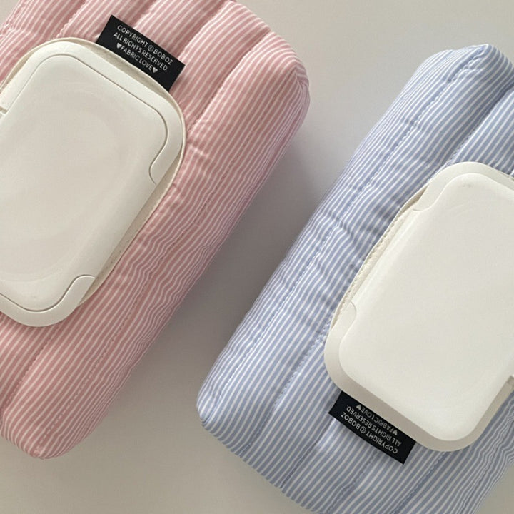 細ストライプウェットティッシュケース