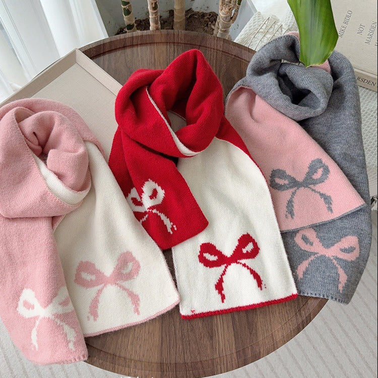 バイカラーリボンマフラー