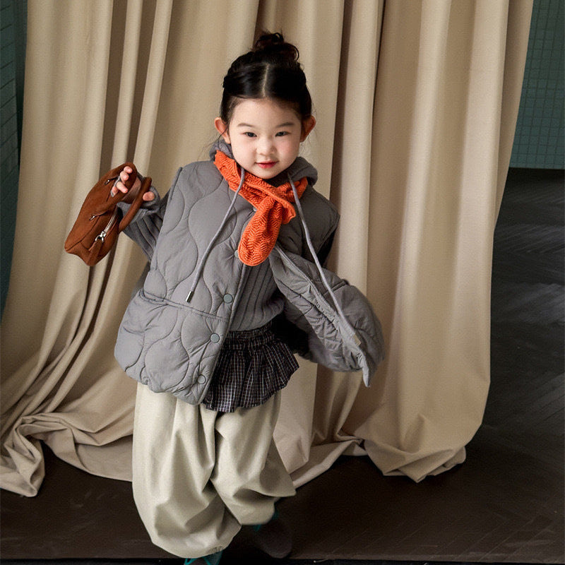 【90-140】キルティングパデッドベスト