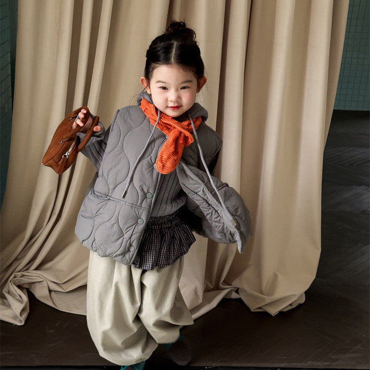 【90-140】キルティングパデッドベスト