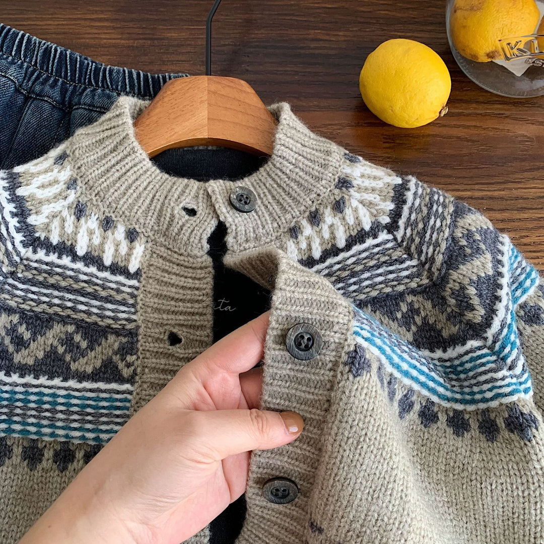 【90-140】フェアアイルニットカーディガン