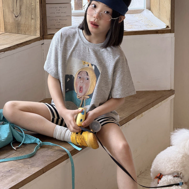 【100-150】フォトプリントTシャツ